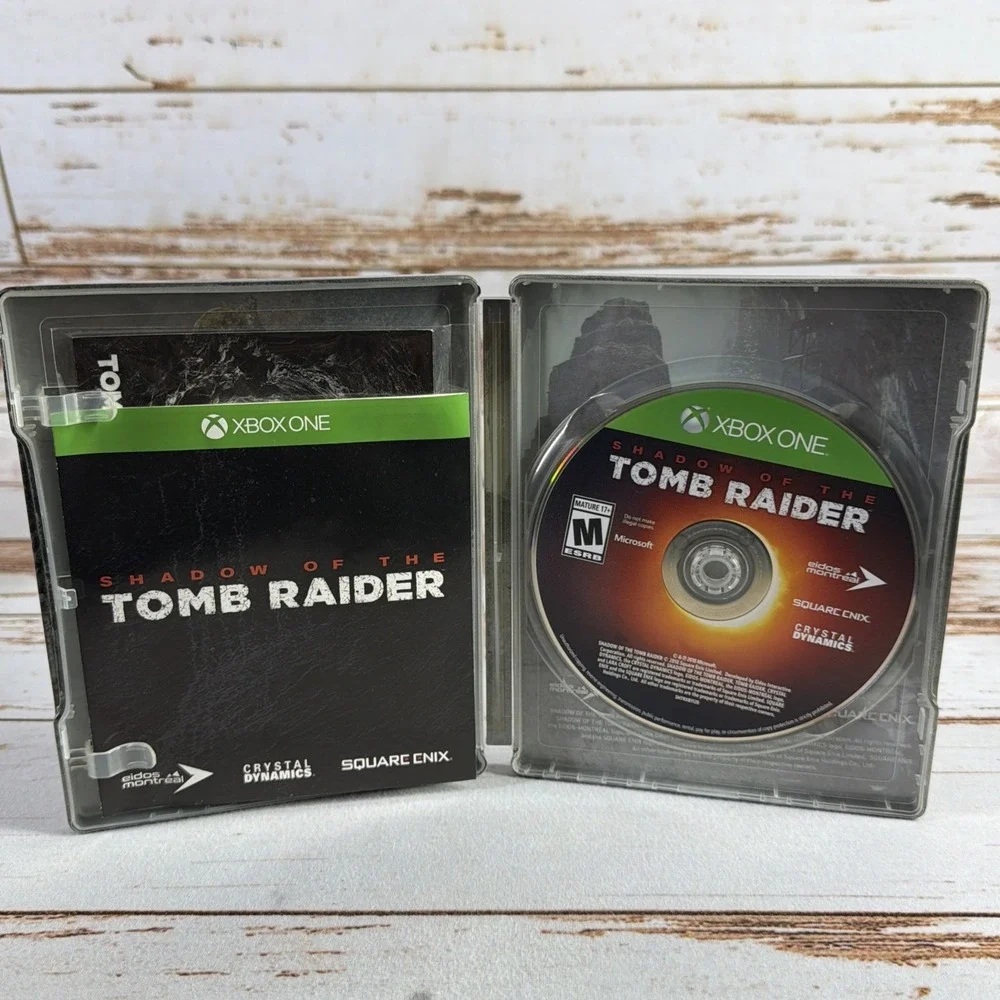 Shadow of the Tomb Raider Complete in Box CIB Xbox One Steelbook Edition Tested